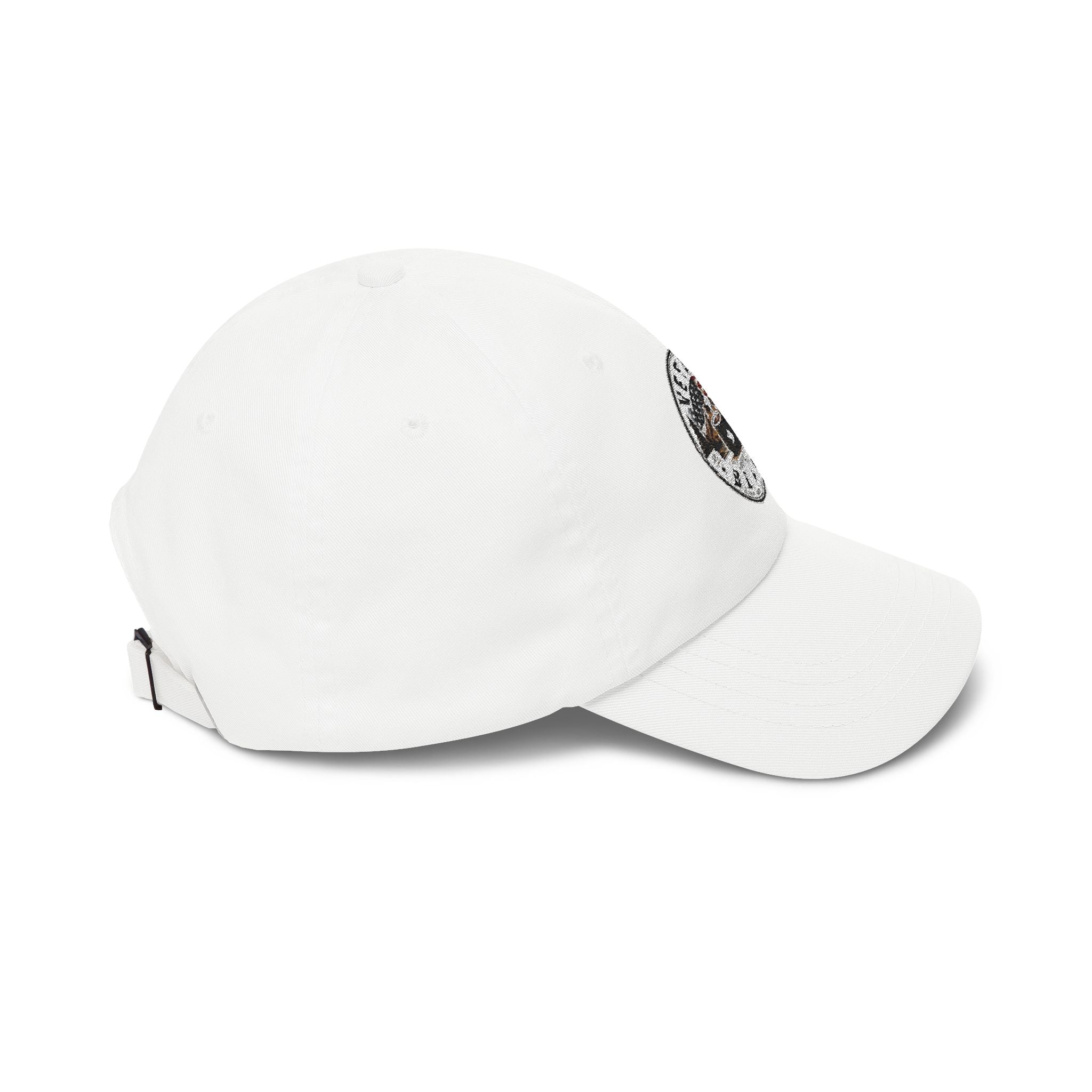 Veteran Beans Dad Cap — Vintage Coffee & Military Patch Hat with American Flag