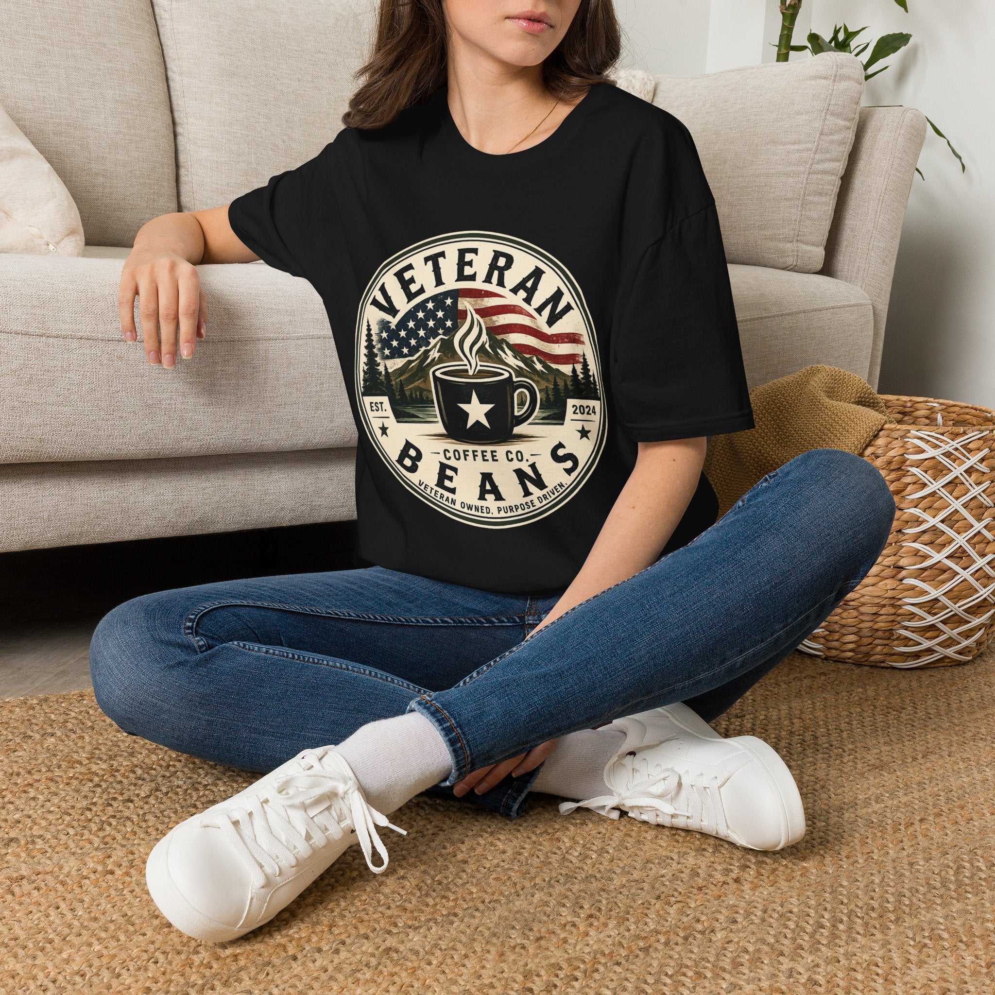 Veteran Beans T-Shirt — Military Coffee Logo Tee