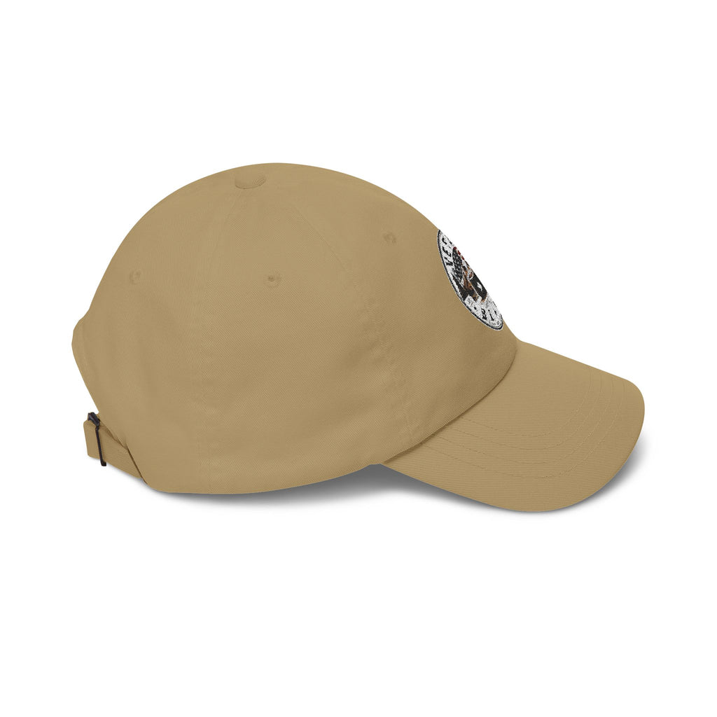 Veteran Beans Dad Cap — Vintage Coffee & Military Patch Hat with American Flag