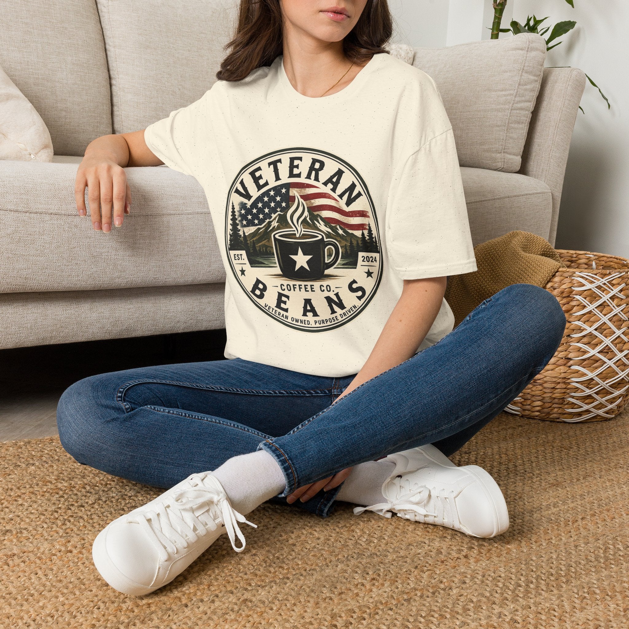 Veteran Beans T-Shirt — Military Coffee Logo Tee