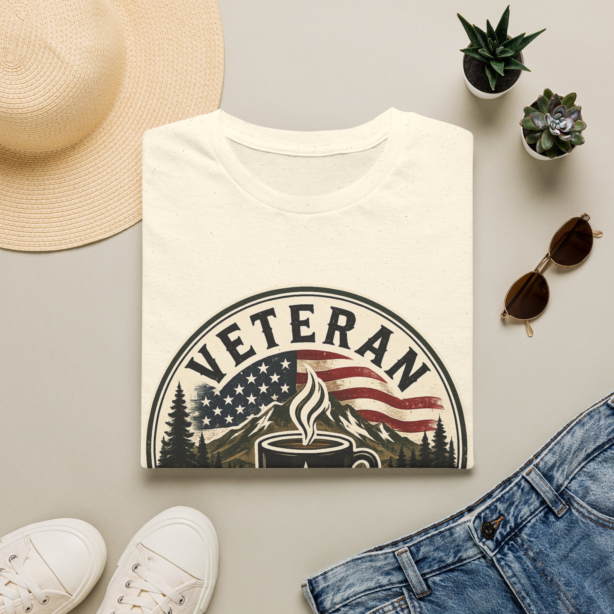Veteran Beans T-Shirt — Military Coffee Logo Tee