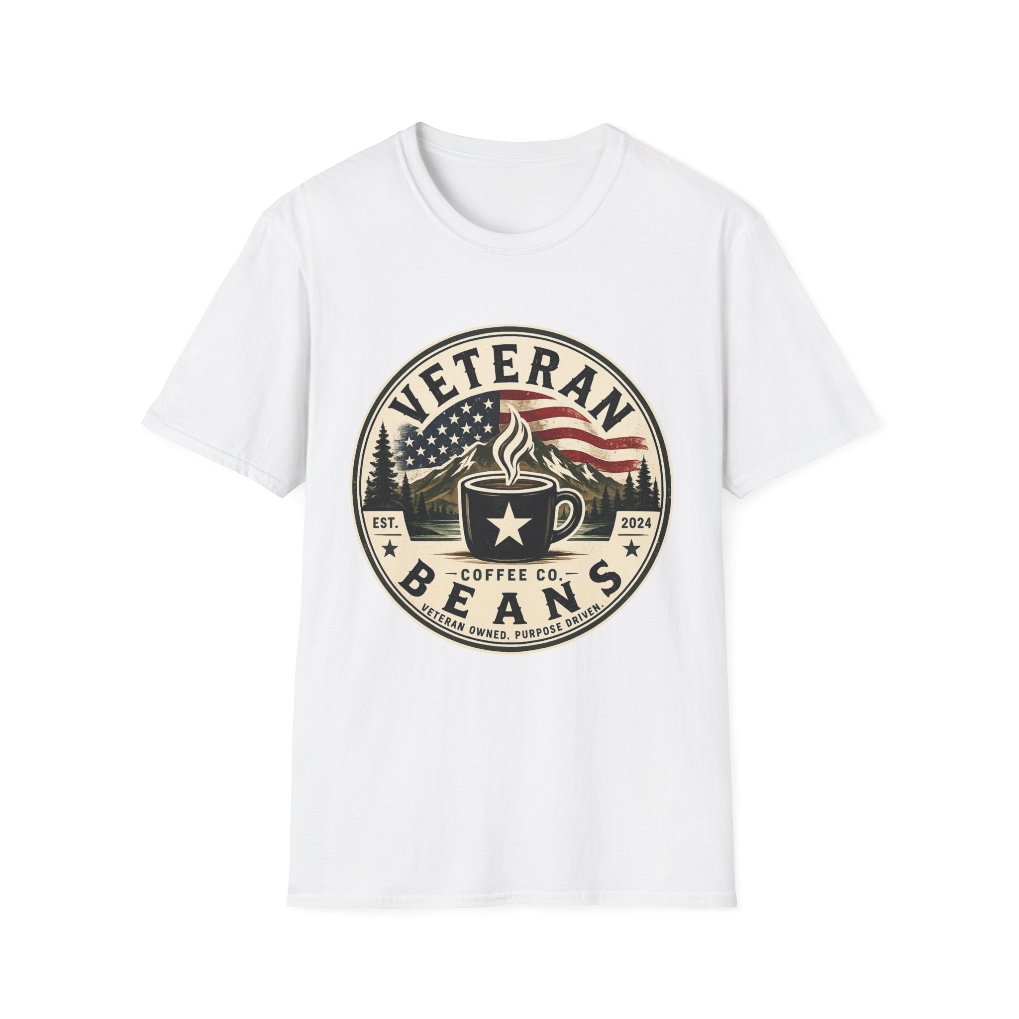Veteran Beans T-Shirt — Military Coffee Logo Tee
